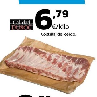 Supermercados Lupa Costilla de cerdo oferta