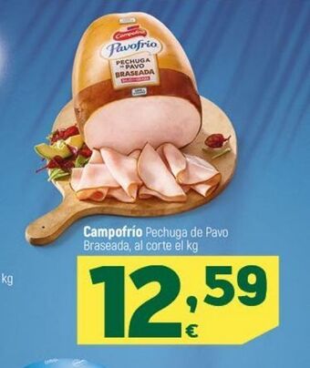 HiperDino Pechuga de pavo braseada campofrío oferta