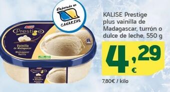 HiperDino Tarrina de helado kalise oferta