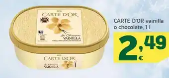 HiperDino Tarrina de helado carte d'or oferta