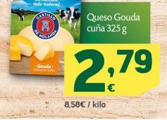 HiperDino Queso gouda castillo de holanda oferta