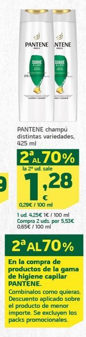 HiperDino Champú pantene oferta