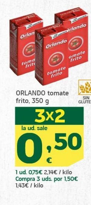 HiperDino Tomate frito orlando oferta