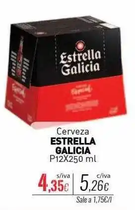 Cuevas Cash Cerveza estrella galicia oferta