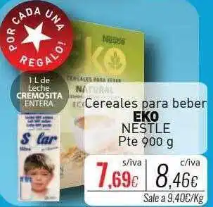 Cuevas Cash Cereales para beber eko nestle pte oferta