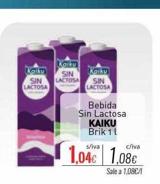 Cuevas Cash Bebida sin lactosa kaiku brik oferta