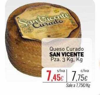 Cuevas Cash Queso curado san vicente pza oferta