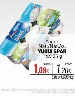 Cuevas Cash Yogurt nat.-nat.az. yugui spar oferta