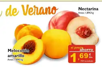 Supermercados La Despensa Nectarina melocotón amarillo oferta