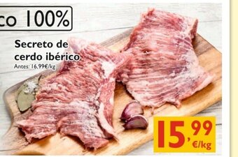 Supermercados La Despensa Secreto de cerdo ibèrico oferta