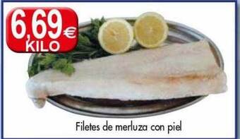 Congelados Copos Filetes de merluza con piel oferta