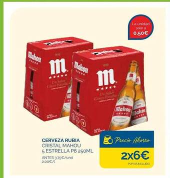 Cash Ecofamilia Cerveza rubia cristal mahou 5 estrella oferta