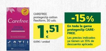 HiperDino Carefree protegeslip cotton flexiform oferta