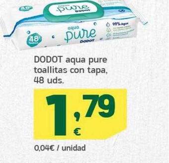 HiperDino Dodot aqua pure toallitas con tapa oferta