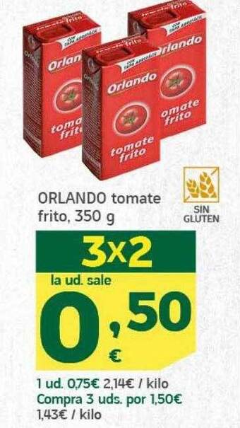 HiperDino Orlando tomate frito oferta