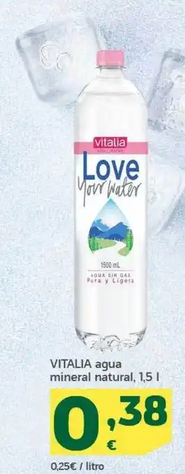 HiperDino Vitalia agua mineral natural 1.5l oferta