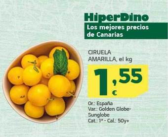 HiperDino Ciruela amarilla oferta