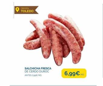 Supermercados La Despensa Salchicha fresca de cerdo duroc oferta