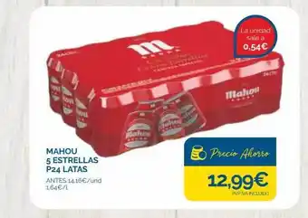 Supermercados La Despensa Mahou 5 estrellas p24 latas oferta