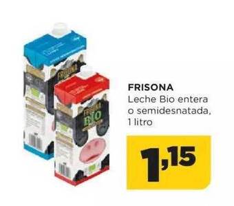 Alimerka Frisona leche bio entera o semidesnatada oferta