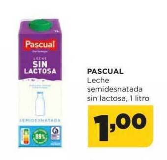 Alimerka Pascual leche semidesnatada sin lactosa oferta