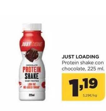 Alimerka Just loading protein shake con chocolate oferta