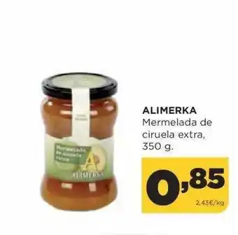 Alimerka Alimerka mermelada de ciruela extra oferta