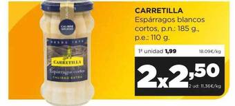 Alimerka Carretilla espárragos blancos cortos oferta