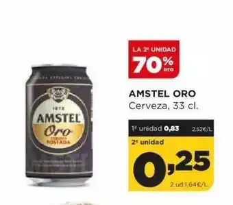 Alimerka La 2° unidad 70% dto amstel oro cerveza oferta