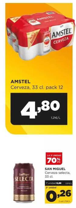 Alimerka Amstel cerveza oferta