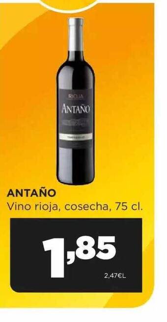 Alimerka Antaño vino rioja cosecha oferta