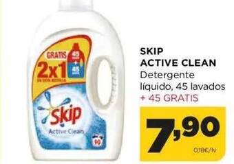 Alimerka Skip active clean detergente liquido oferta