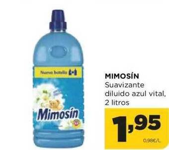 Alimerka Mimosín suavizante diluido azul vital oferta