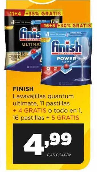 Alimerka Finish lavavajillas quantum ultimate oferta