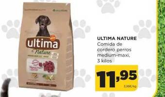 Alimerka Ultima nature comida de cordero perros medium-maxi oferta