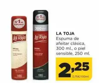 Alimerka La toja espuma de afeitar clasica o piel sensible oferta