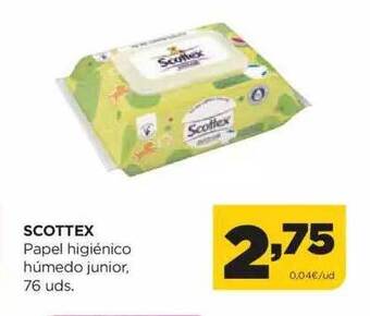 Alimerka Scottex papel higiénico húmedo junior oferta