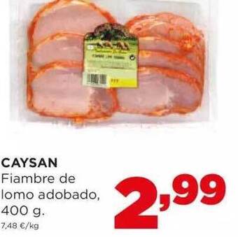 Alimerka Caysan fiambre de lomo adobado oferta