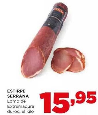 Alimerka Estirpe serrana lomo de extremadura duroc oferta