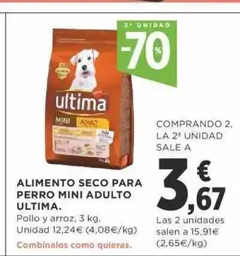 Supercor 2e unidad -70% alimento seco para perro mini adulto ultima oferta