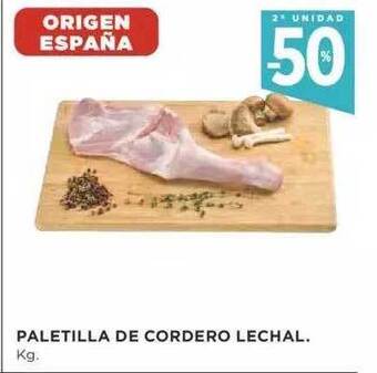 Supercor Paletilla de cordero lechal. kg oferta