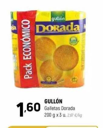 Coviran Gullón galletas dorada oferta