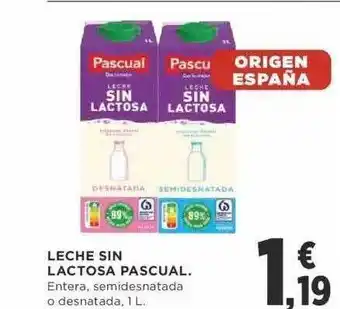 Supercor Leche sin lactosa pascula oferta