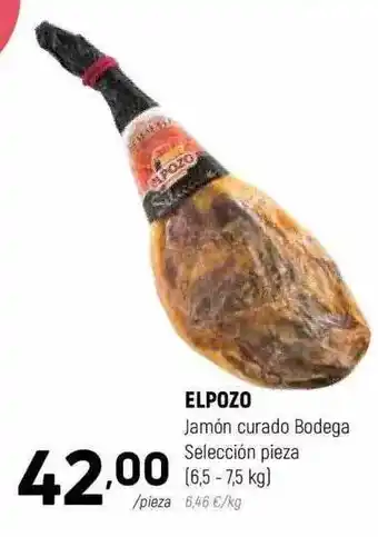 Coviran Elpozo jamón curado bodega seleción pieza oferta