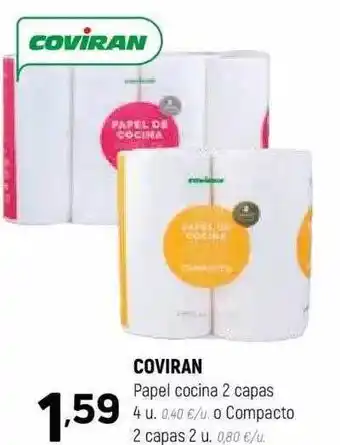 Coviran Coviran papel cocina 2 capas o compacto 2 capas 2 oferta