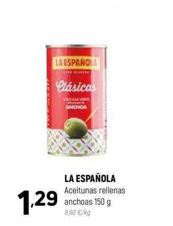 Coviran La española aceitunas rellenas anchoas oferta