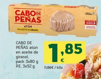 HiperDino Atún en aceite de girasol cabo de peñas oferta