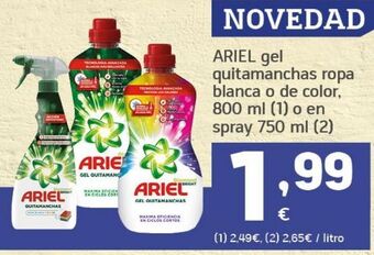 HiperDino Quitamanchas ariel oferta