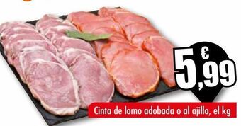 Unide Supermercados Cinta de lomo adobada o al ajillo oferta