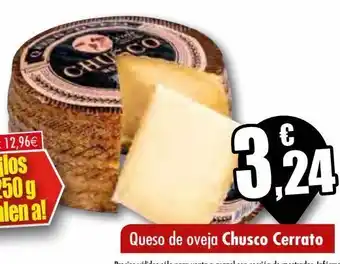 Unide Supermercados Queso de oveja chusco cerrato oferta
